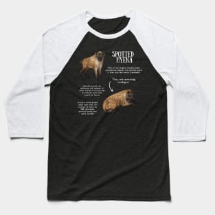 Animal Facts - Hyena Baseball T-Shirt